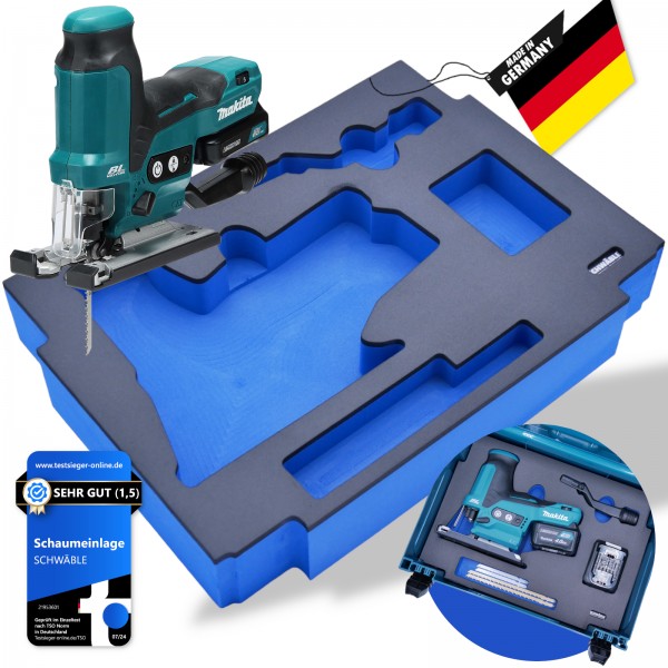 SCHWÄBLE® Schaumeinlage Schaumstoffeinlage für Makita 12V Akku-Stichsäge JV102D